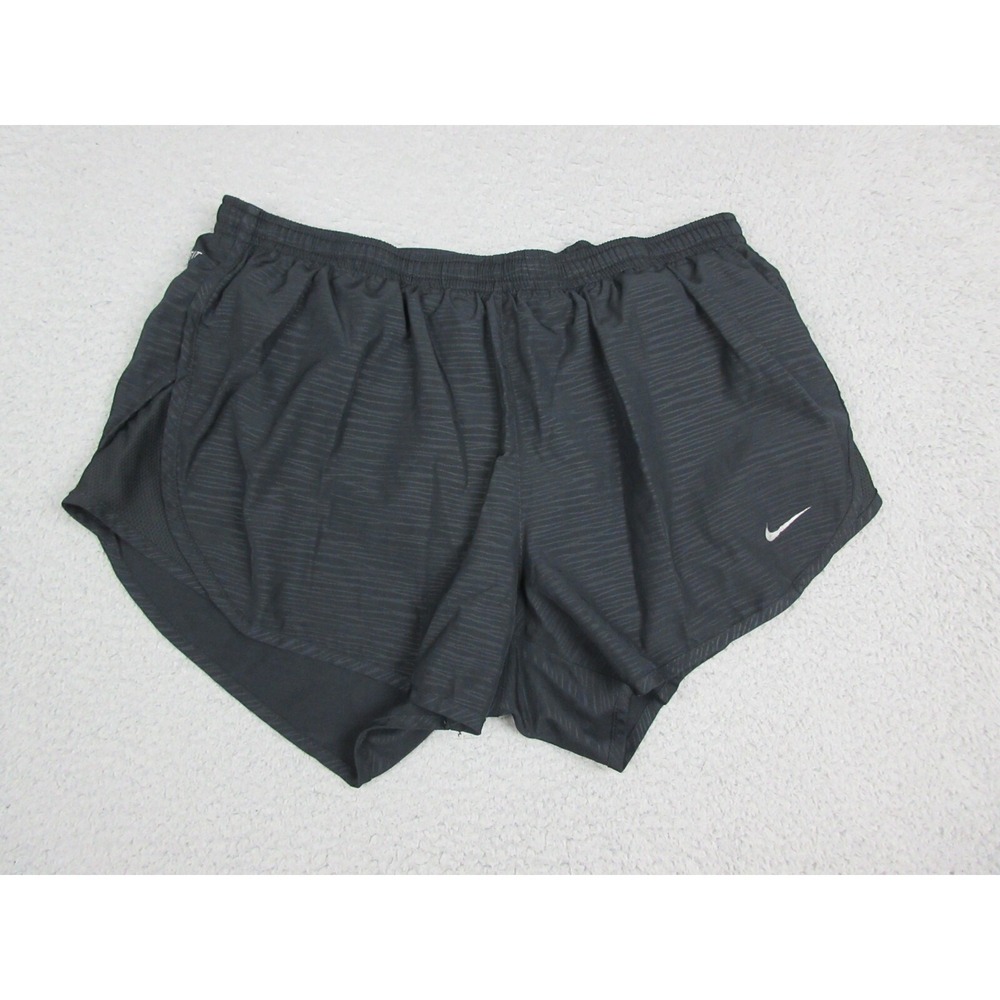 Nike Shorts Womens Medium Black DriFit Logo Lightweight Running Ladies 28x11